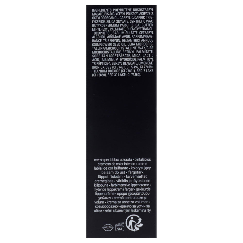 Gloss Bomb Cream Color Drip tube held for precise application