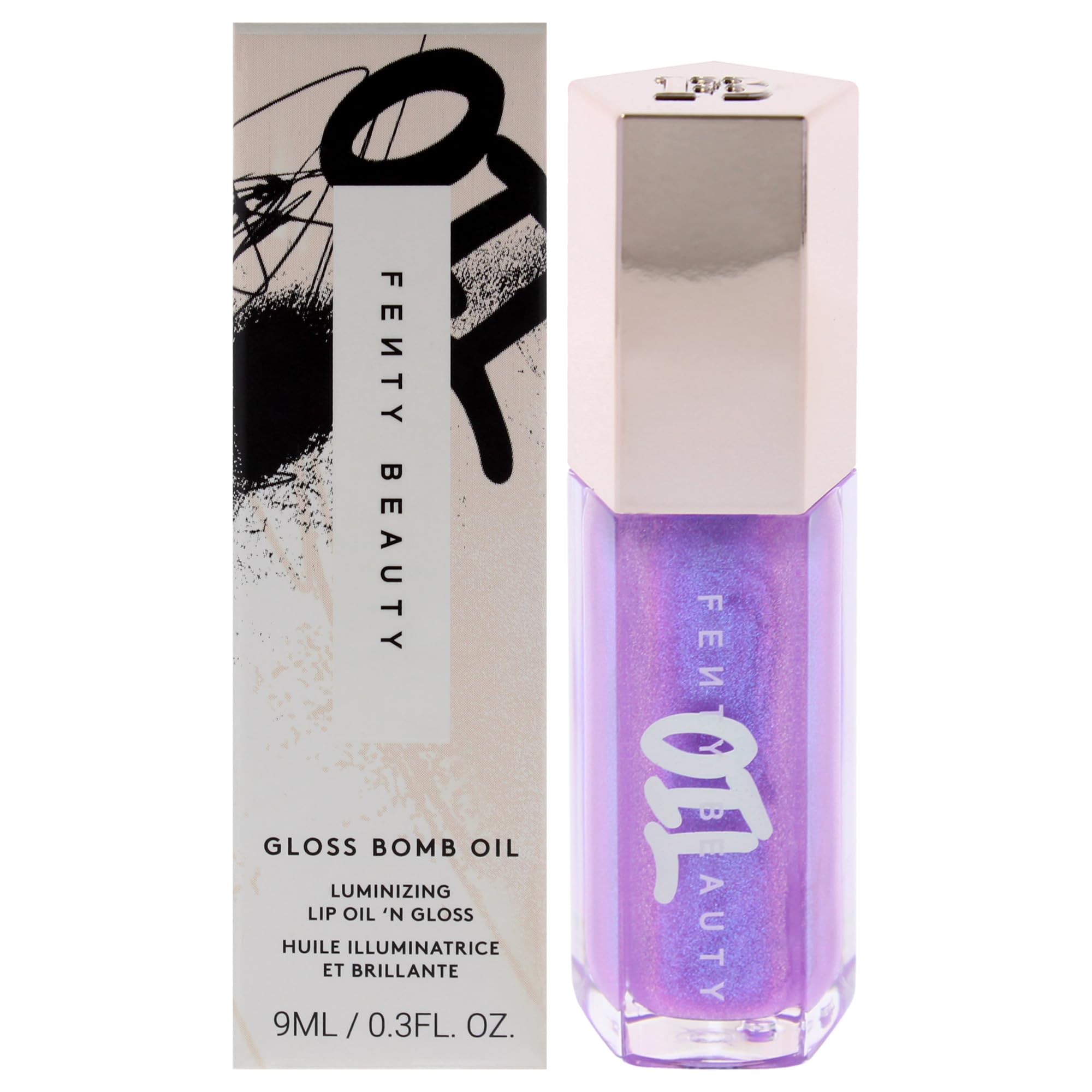 Fenty Beauty Gloss Bomb Miss Jellyfish bottle with hydrating, non-sticky shine.