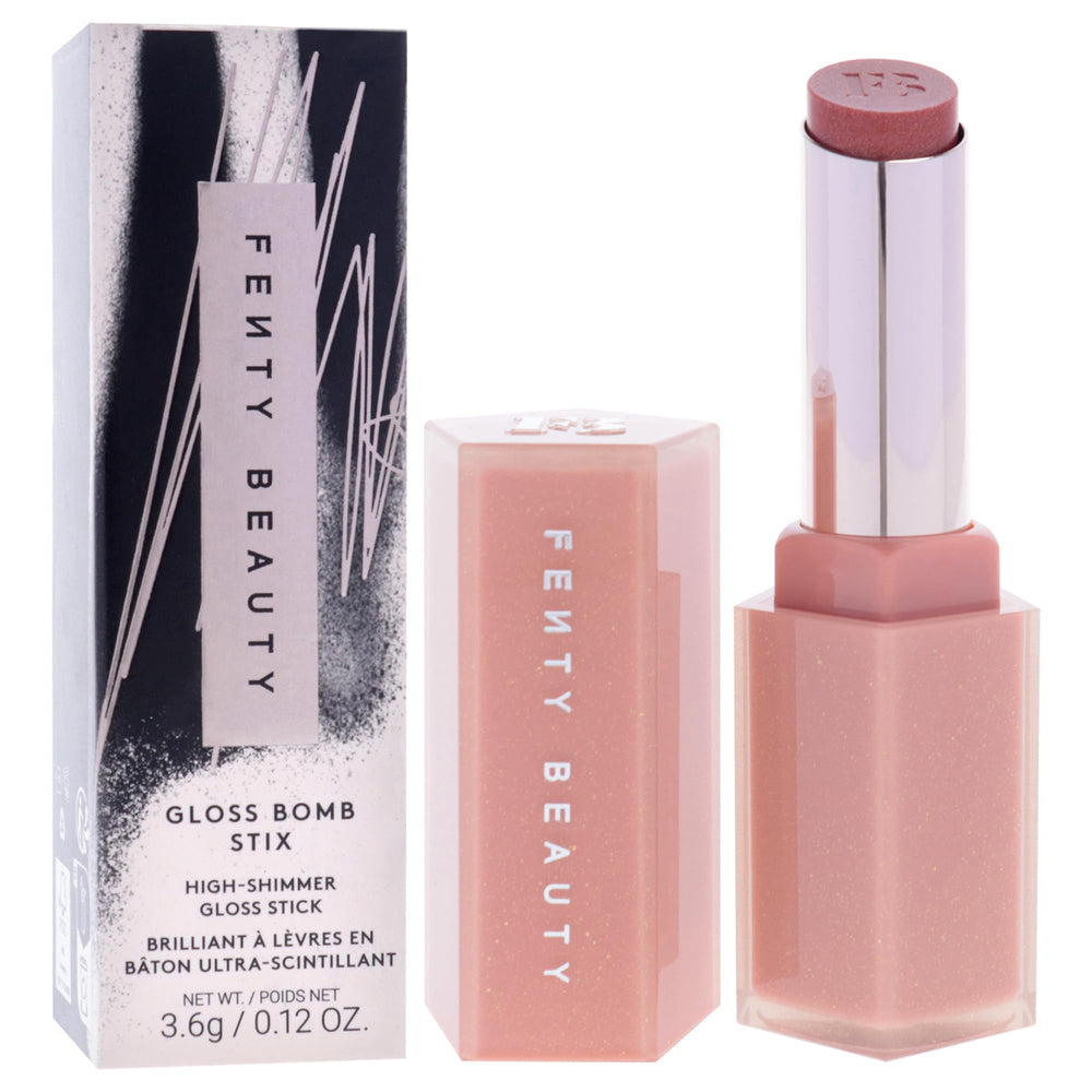 Twist-up design of Gloss Bomb Stix Shimmer in Fenty Glow for easy application