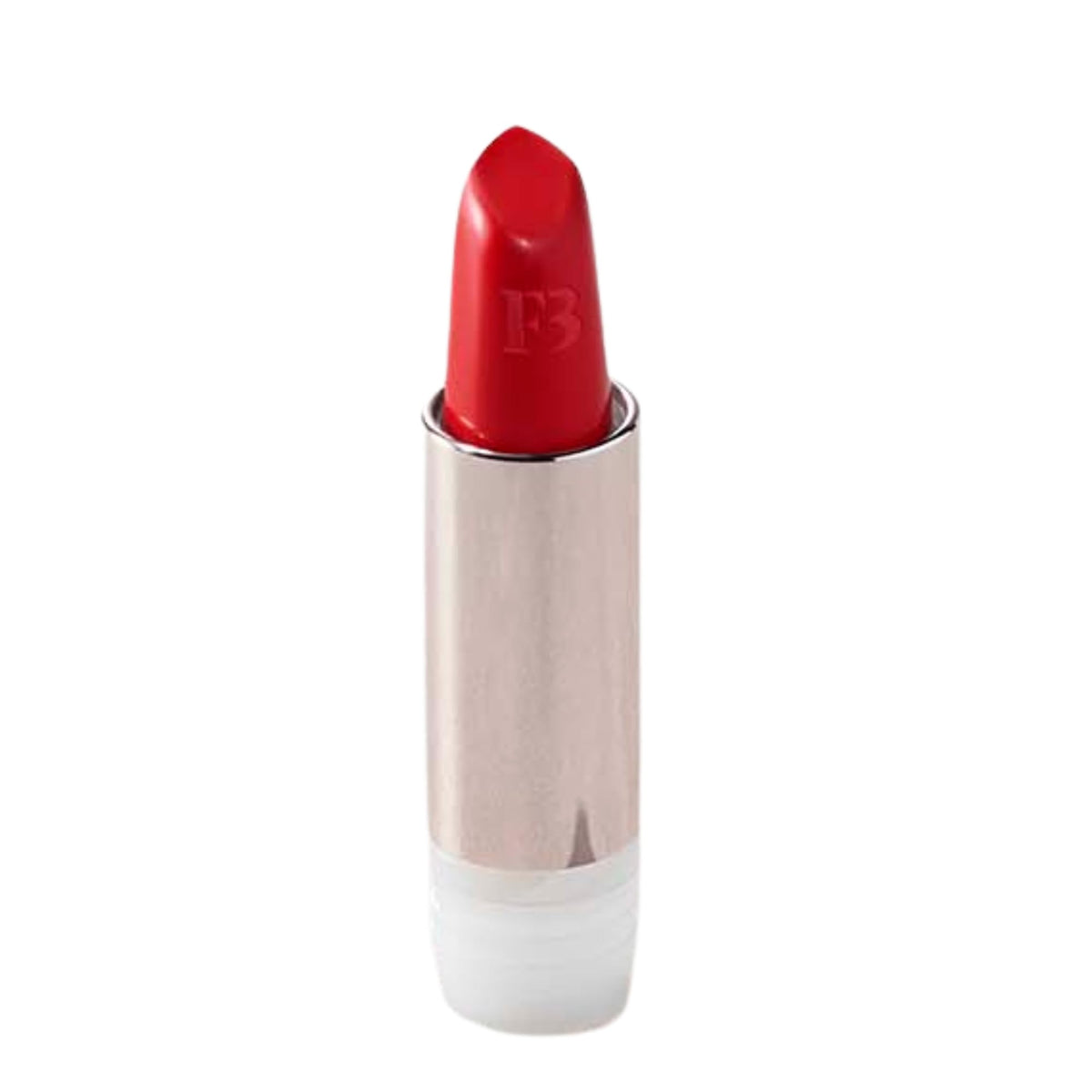 Fenty Beauty Kissin' Kutie refill close-up shows smooth application and buildable nude-pink color.