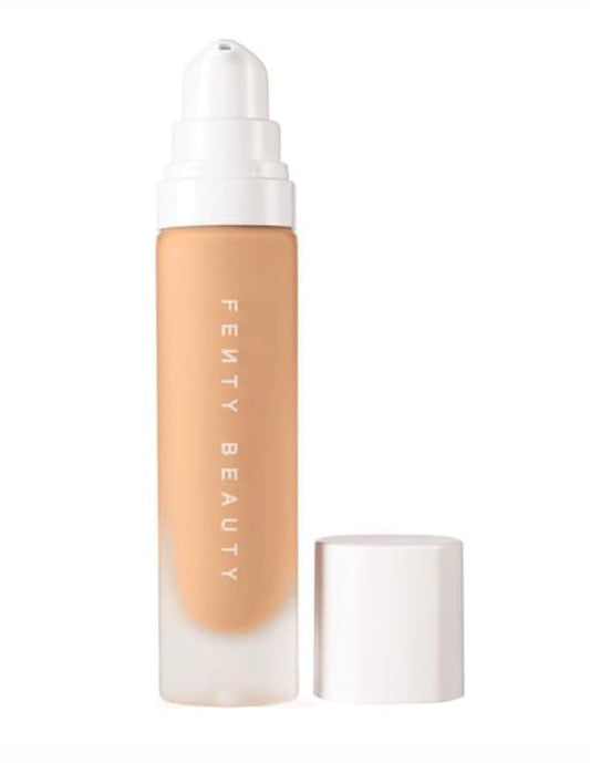 Texture swirl of Fenty Beauty Pro Filt'r Soft Matte Foundation 125 showing creamy blendable formula