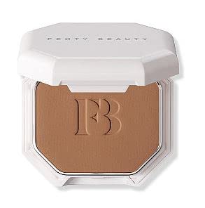 Fenty Beauty Pro Filt'r Soft Matte Powder Foundation compact showing matte finish and shade range.