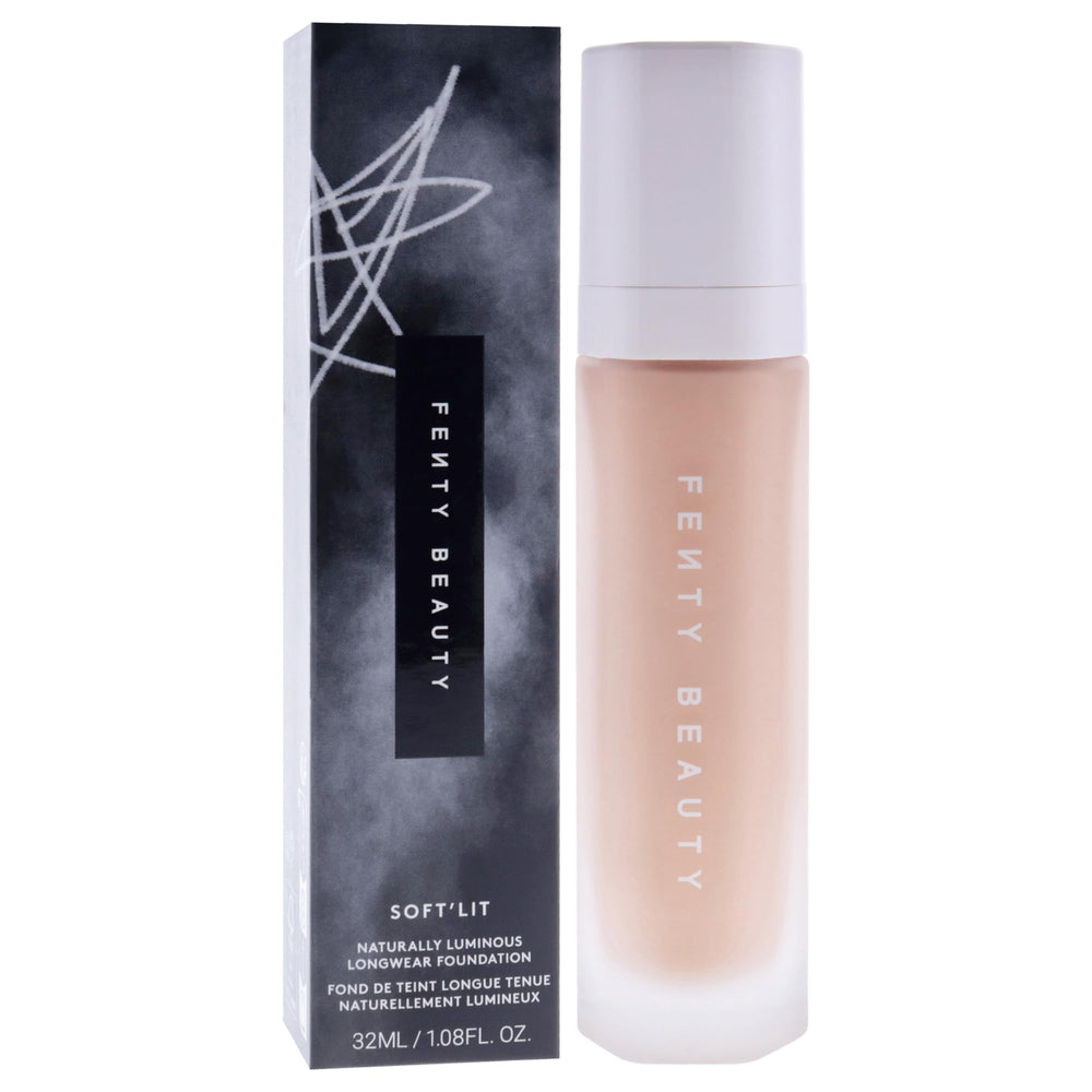 Fenty Beauty Soft Lit Foundation swatch on skin reveals natural glow.