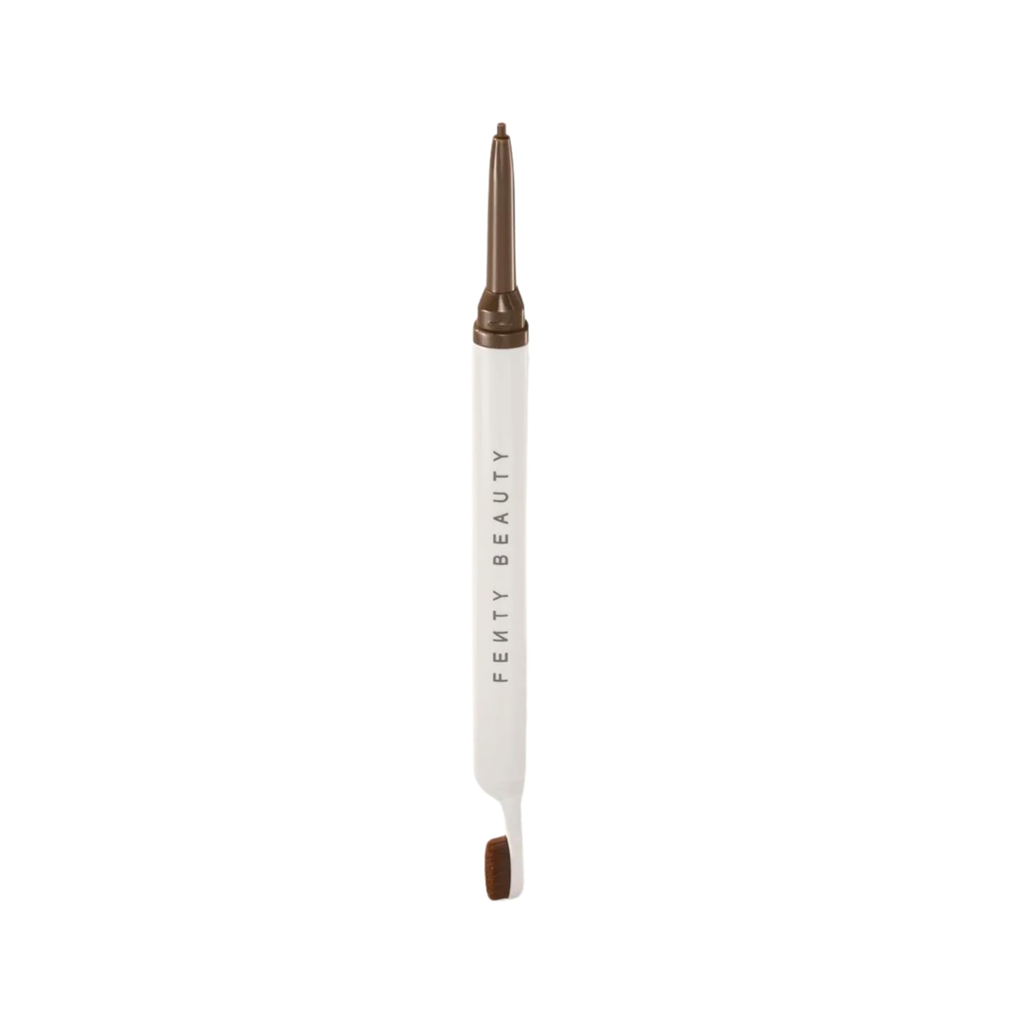 Fenty Brow MVP pencil tip close-up shows precise, hair-like strokes for definition