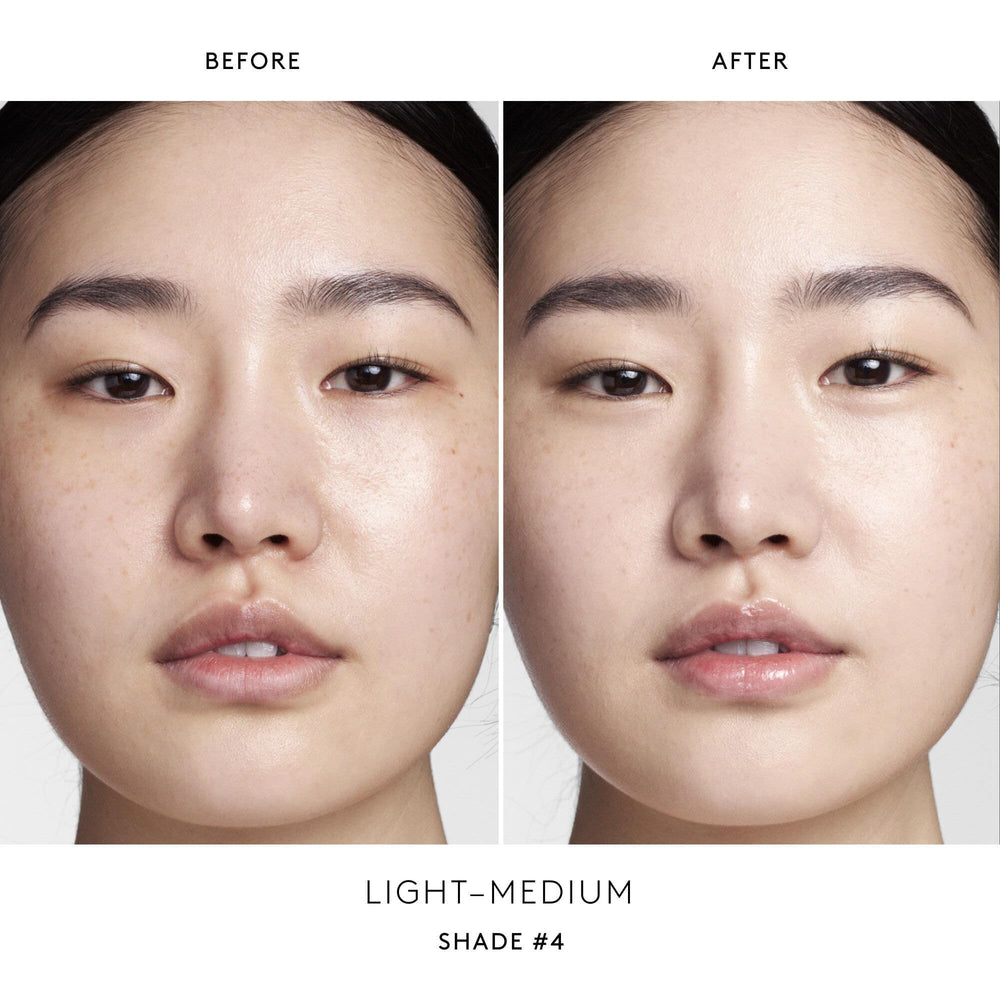 Fenty Eaze Drop Blur Stick cream texture demonstrates seamless second-skin application.