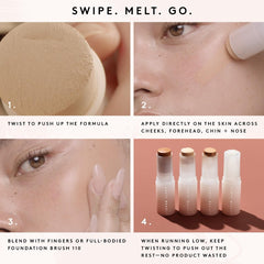 Fenty Beauty Eaze Drop Stick Compact Packaging portable.