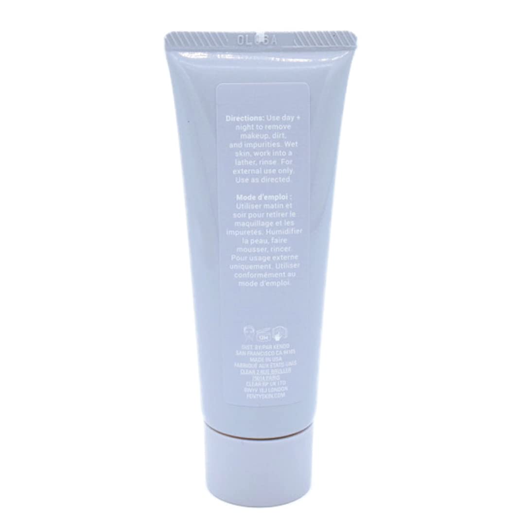 Fenty Skin Total Cleans'r recycling tip showing cap and tube separation.