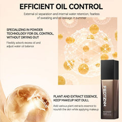 Feotznw Flawless Finish packaging paired with matte setting spray for lasting wear.