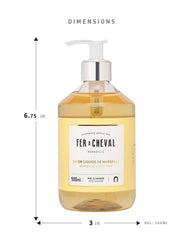 Hands using Fer à Cheval soap illustrate daily mild cleansing with a soothing fragrance