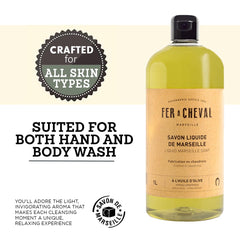 Fer à Cheval olive oil soap creates creamy lather during use.