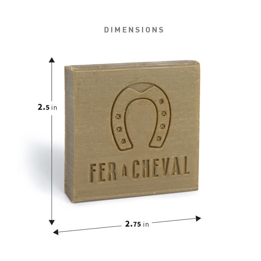 Fer à Cheval olive oil soap arrangement ready for everyday cleaning tasks.