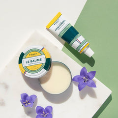 Feret Parfumeur Le Baume Violette travel tin for on-the-go moisture.