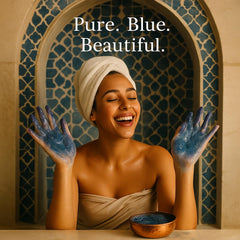 FERIHA Moroccan Black Soap Sahara Nila tint—texture refinement for smoother skin.