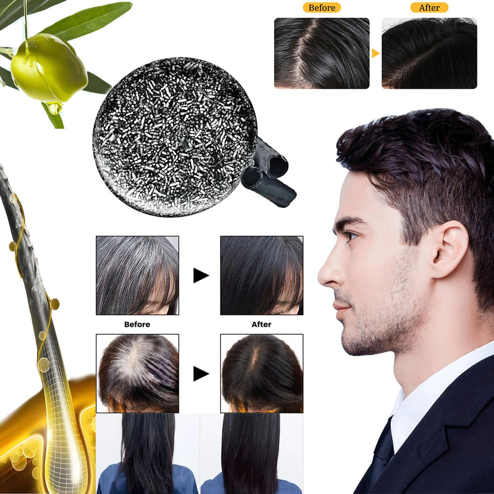F FENG PEI organic black sesame and argan oil nourishes scalp.
