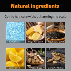 FHH Root Activator Shampoo with leaf extract highlighted.