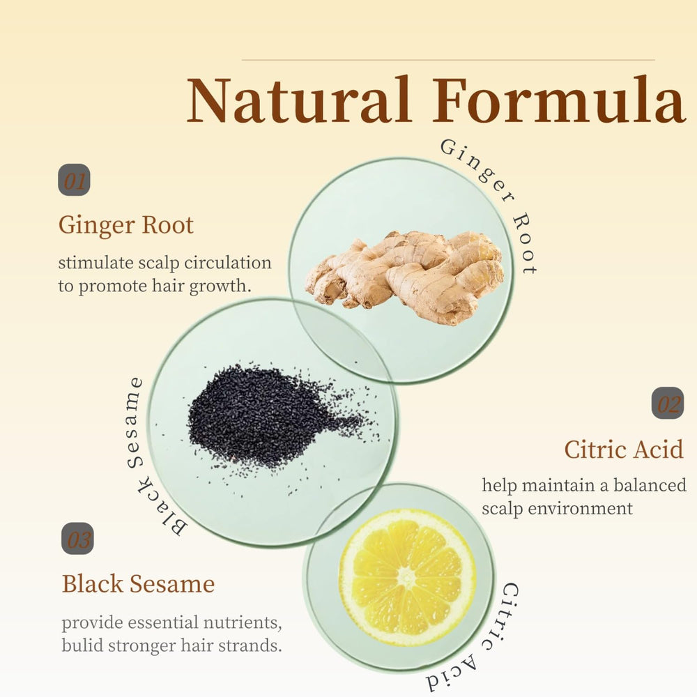 FHH Root Activator Shampoo packaging label highlights plant-based formula and suitability.