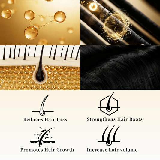 FHH Root Activator Shampoo pouring into hand shows easy daily use.