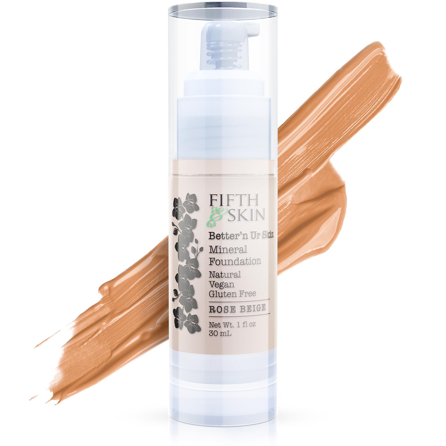 Fifth & Skin Better’n Ur Skin foundation bottle in Rose Beige with buildable coverage
