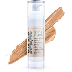 Fifth & Skin Better’n Ur Skin Foundation in soft beige with pump for easy, buildable coverage.