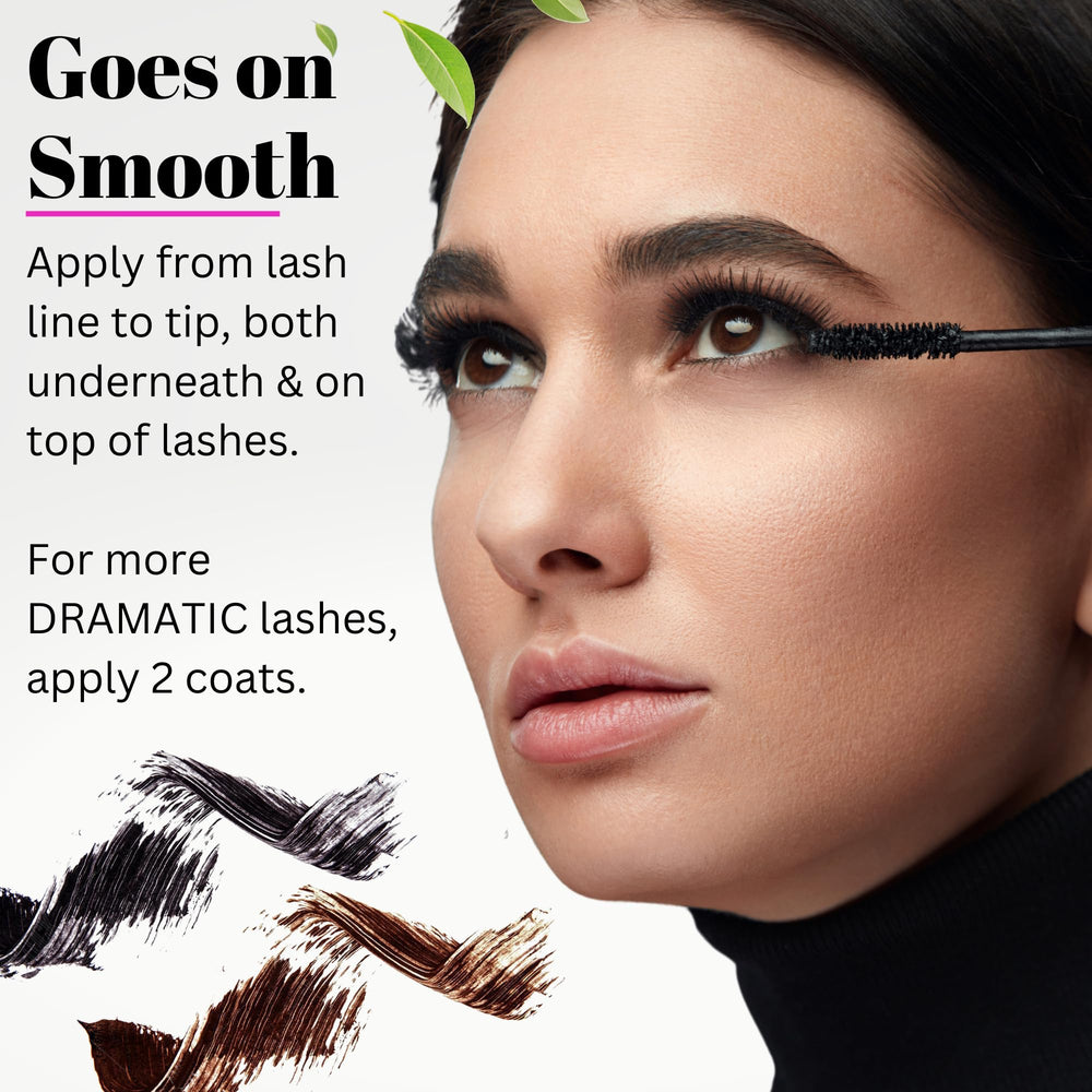 Applying NATURLASH mascara on lashes for natural definition