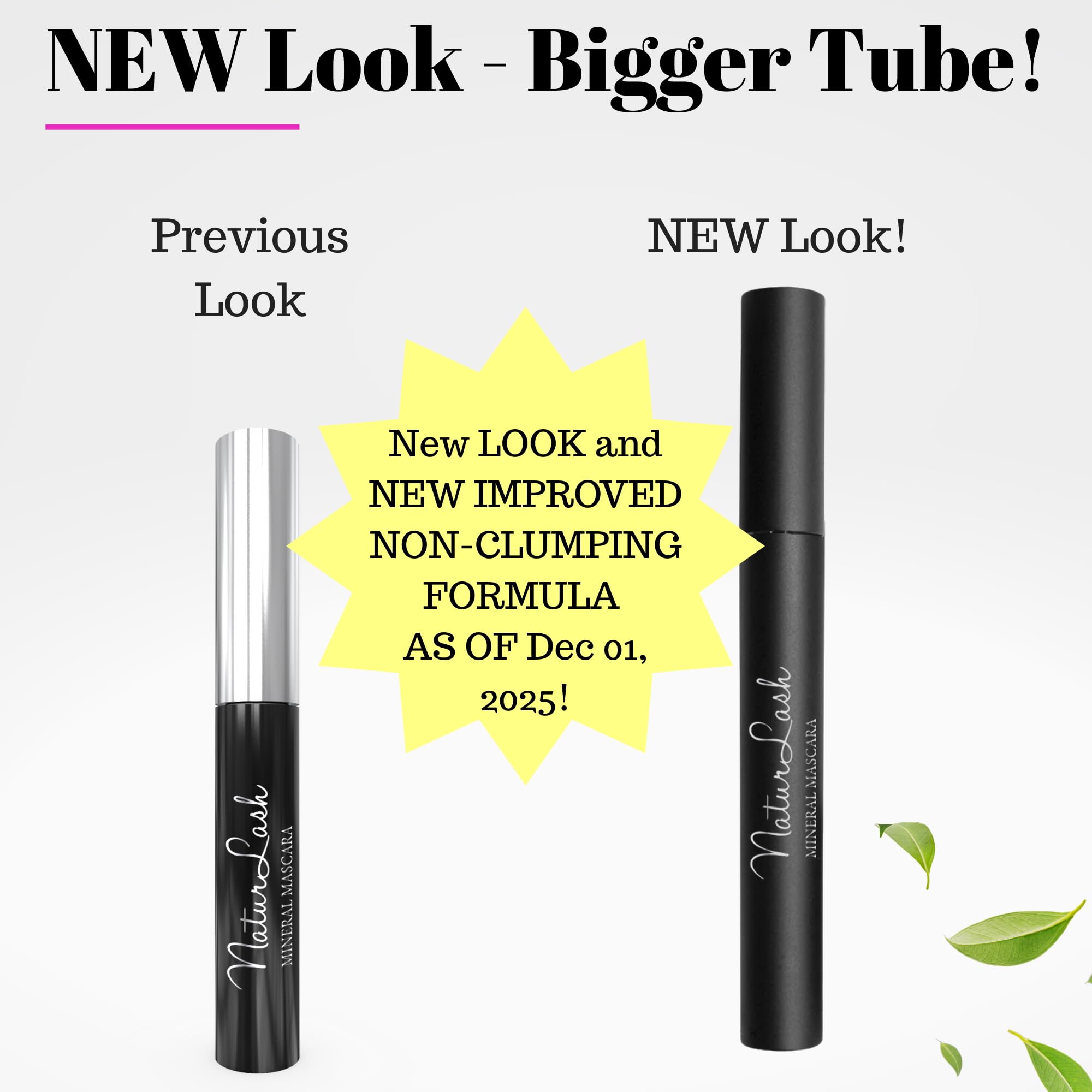 Close-up of NATURLASH mascara brush for smooth, non-clumping application