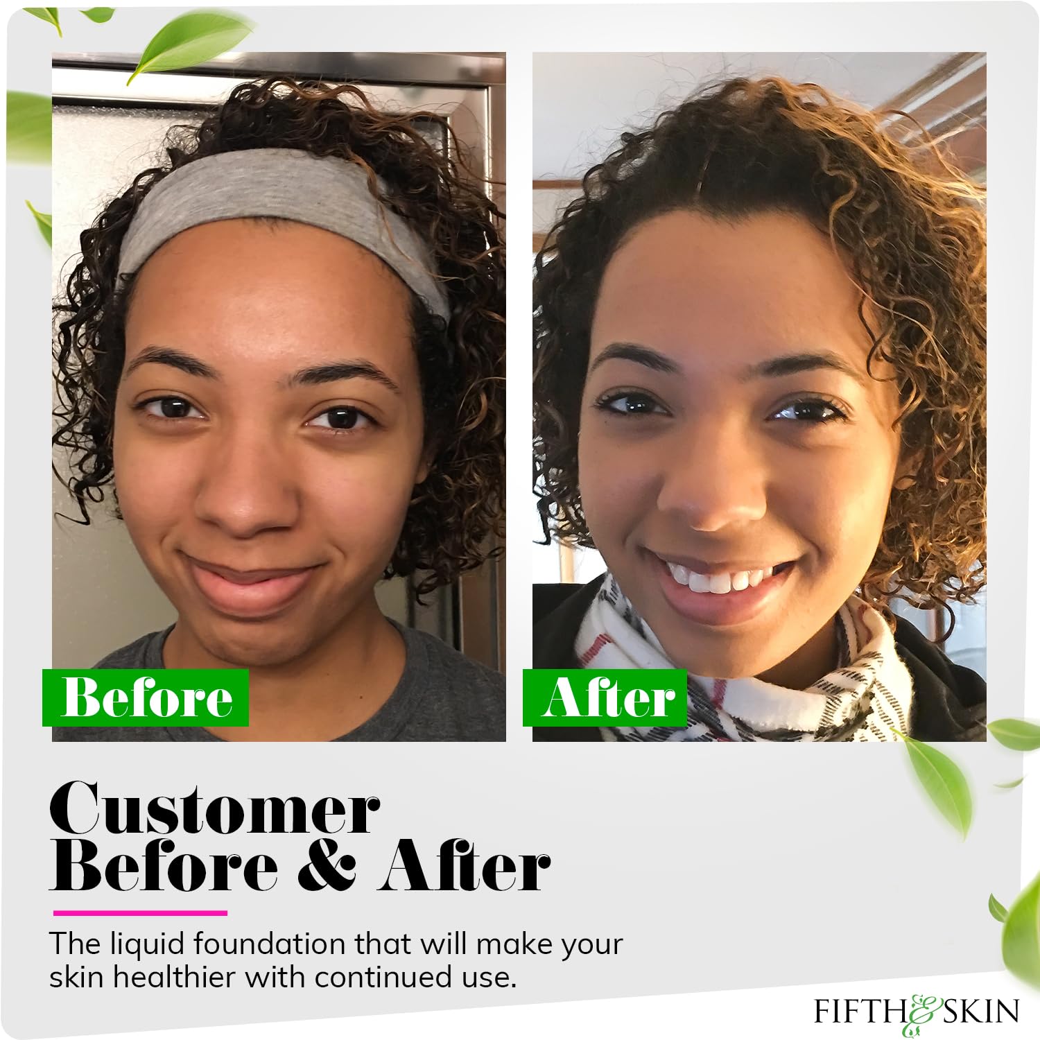Dewy look with natural light reflection minimizes fine lines