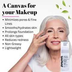Texture close-up of Fifth & Skin primer illustrating smooth, lightweight finish.