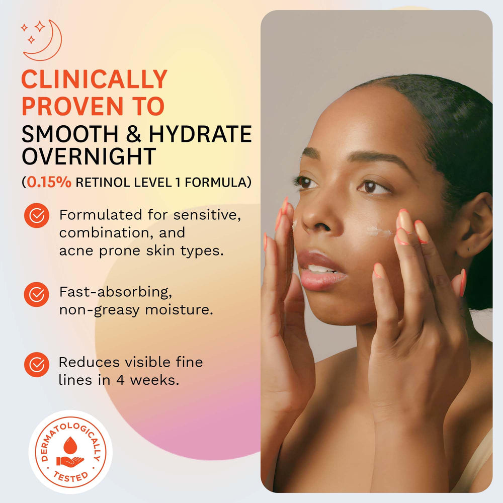 Fig.1 Airless pump packaging protects retinol potency and reduces contamination.