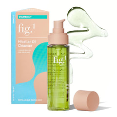 Fig.1 Micellar Oil Cleanser bottle for quick makeup removal and cleansing.