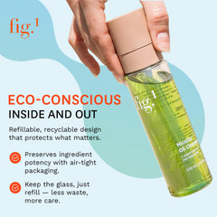 Fig.1 Micellar Oil Cleanser ingredients featuring grapeseed oil and squalane.