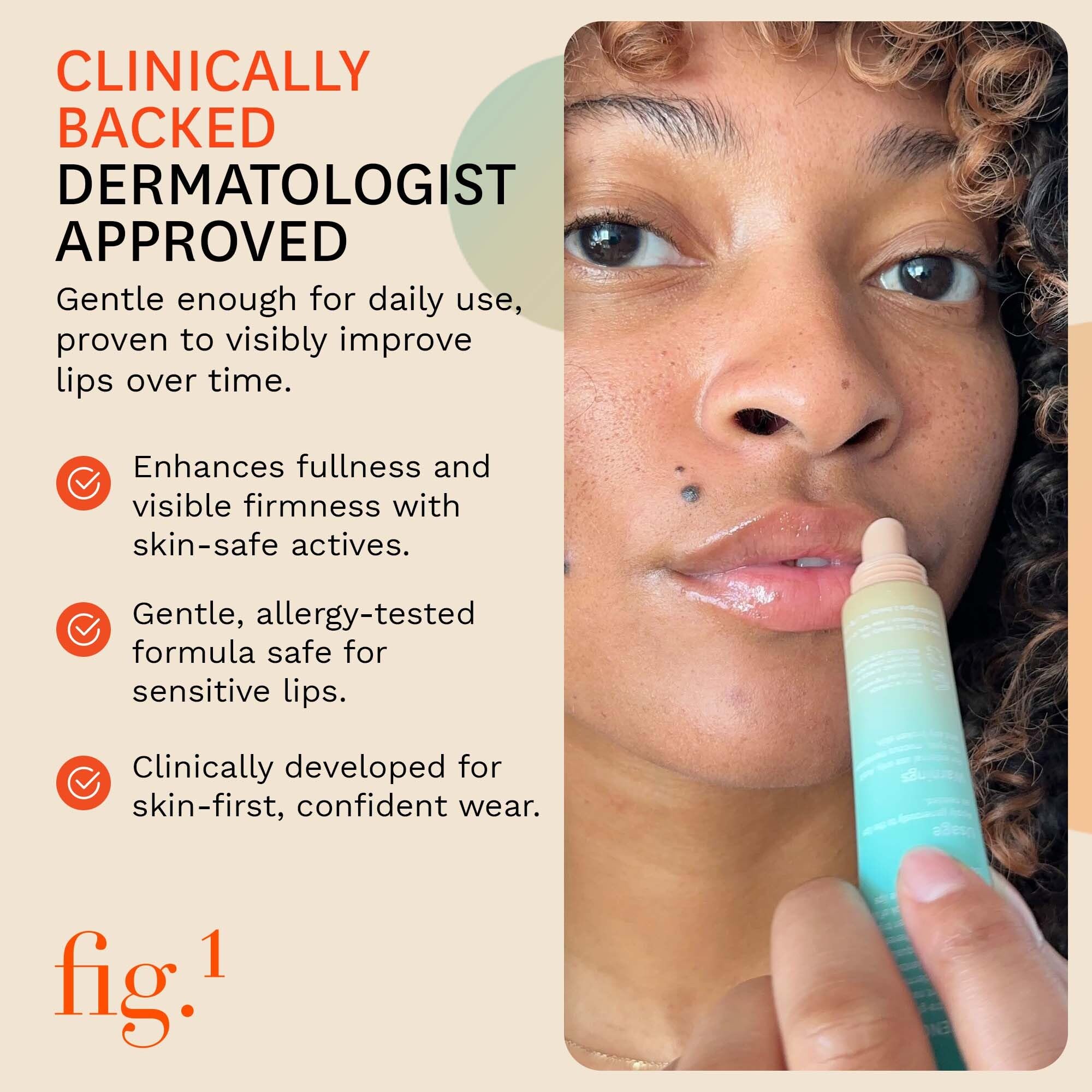 Fig.1 Portulaca extract lip care image highlights soothing botanical nourishment