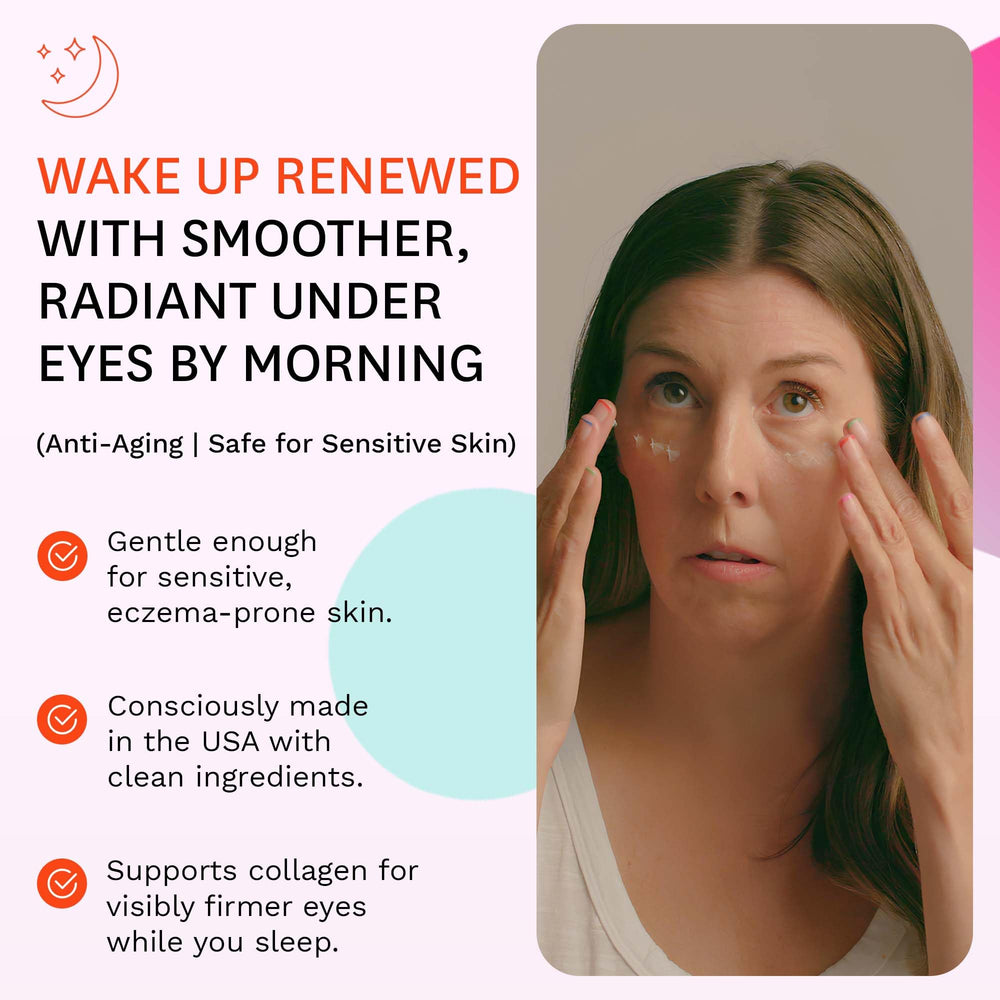 Fig.1 Pro Retinol Eye Cream application demonstrates smooth absorption for daytime use.