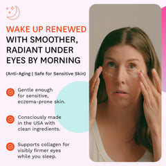 Fig.1 Pro Retinol Eye Cream application demonstrates smooth absorption for daytime use.