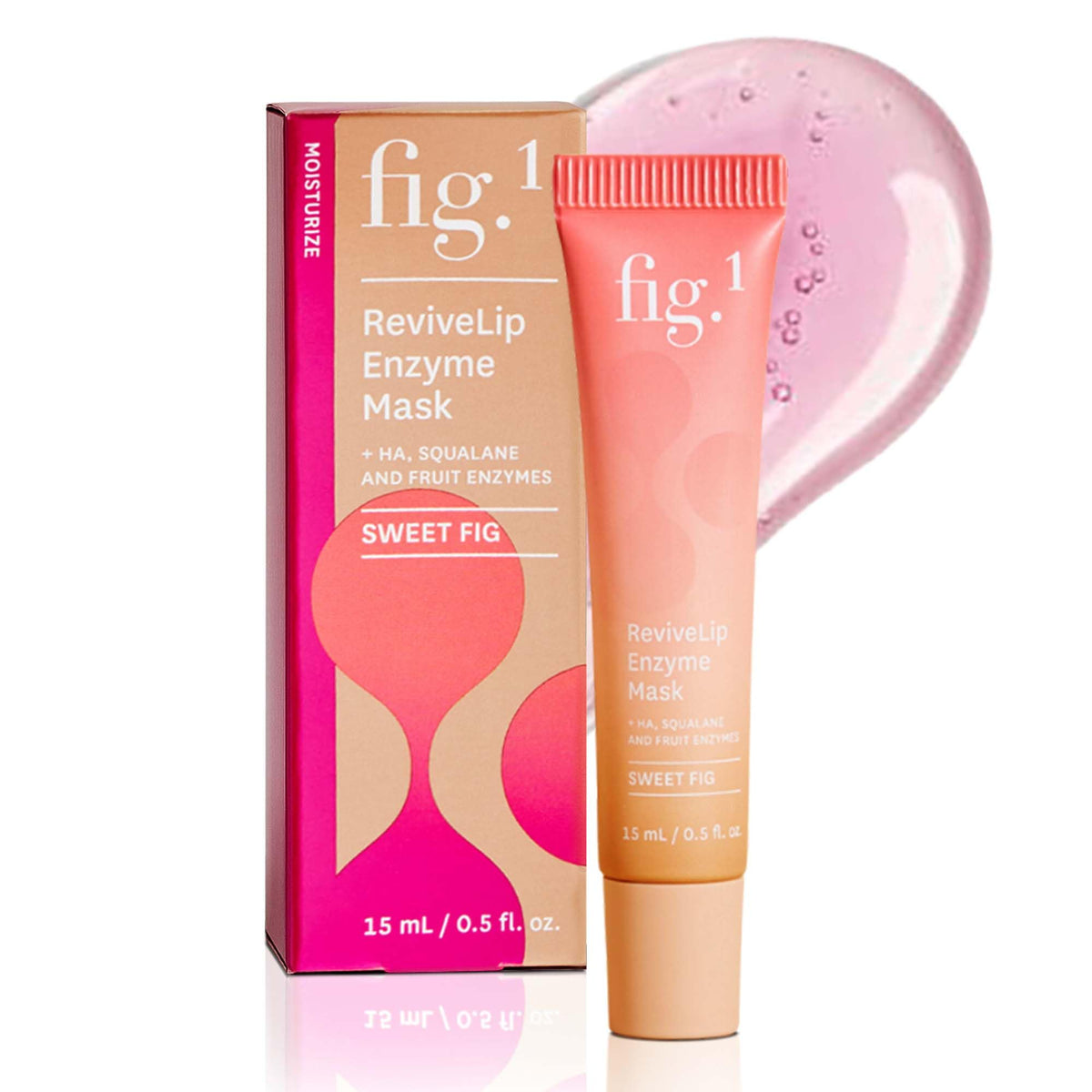 Fig.1 ReviveLip Enzyme Mask bottle closeup for deep hydration and nighttime repair