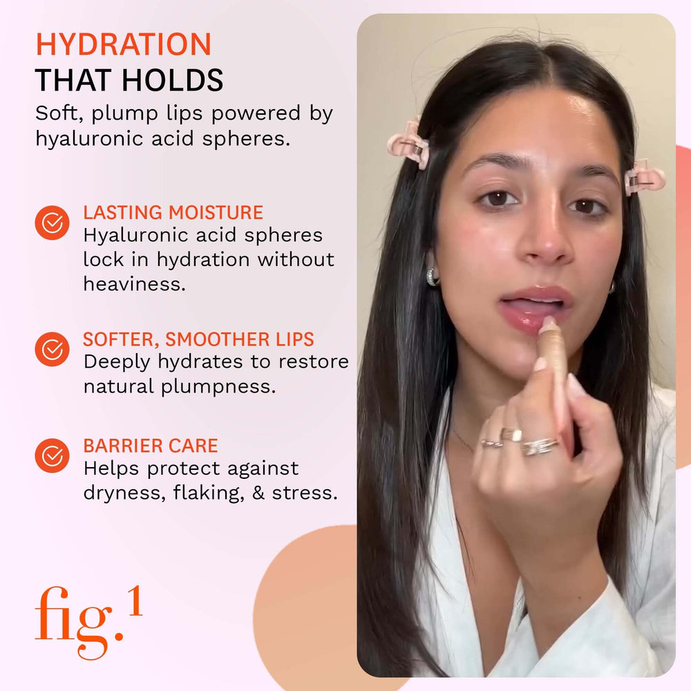 Fig.1 ReviveLip Enzyme Mask swatch reveals gentle exfoliation and smooth surface
