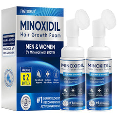 FIGTORUS 5% Minoxidil foam bottle for hair growth potential and easy application.