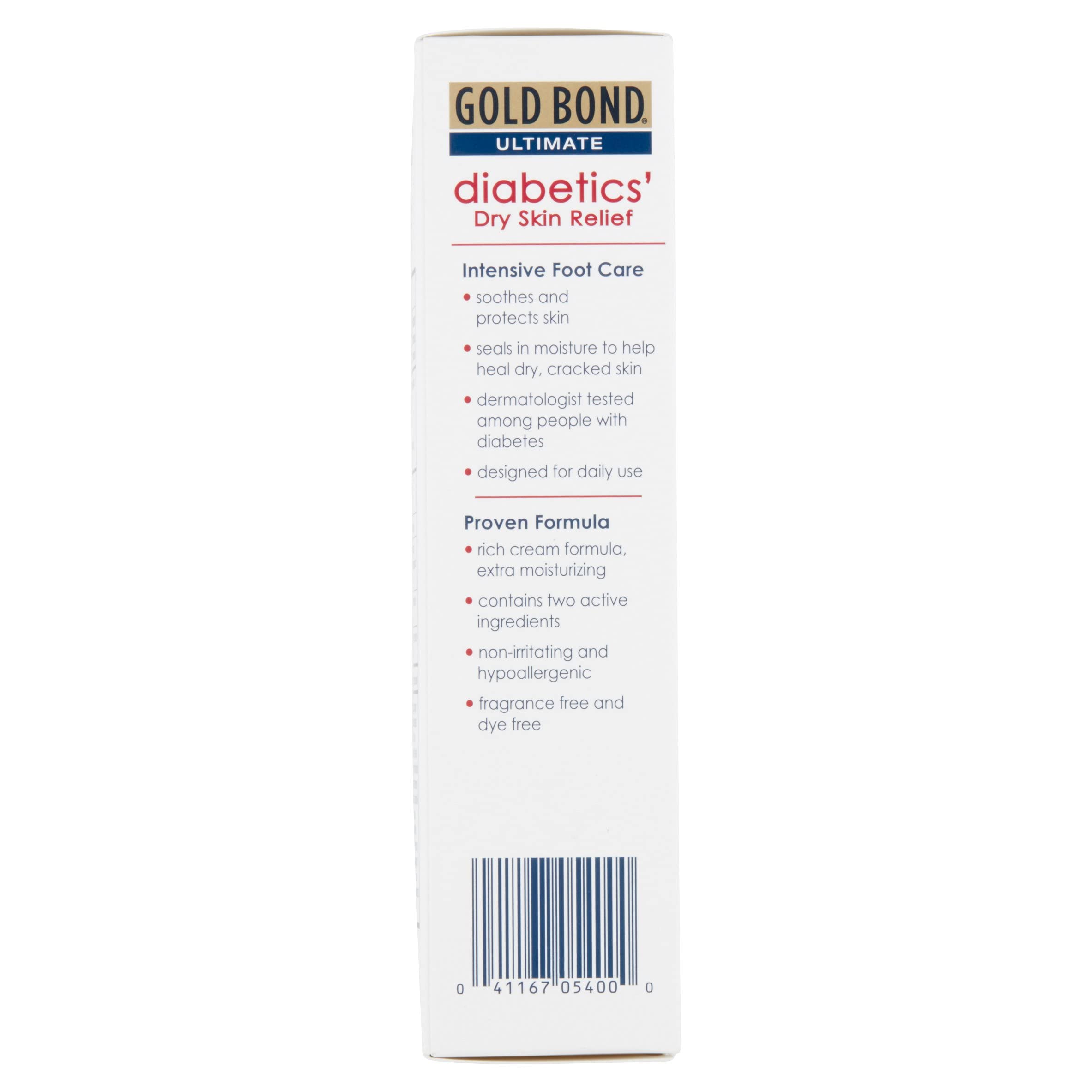 Fiico Gold Bond Foot Cream being applied to smooth dry skin on the heel