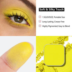 Fillwie Christmas 3-Color Eyeshadow Trio Golden Yellow matte swatch for warm festive tones