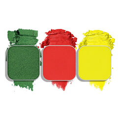 Fillwie Christmas 3-Color Eyeshadow Trio Holly Red matte swatch for bold holiday look