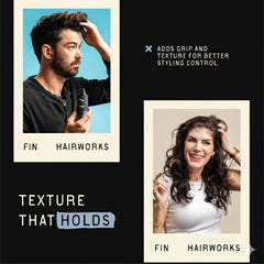 Fin Hairworks plant-based-ingredients highlight nourishing, gentle formula.