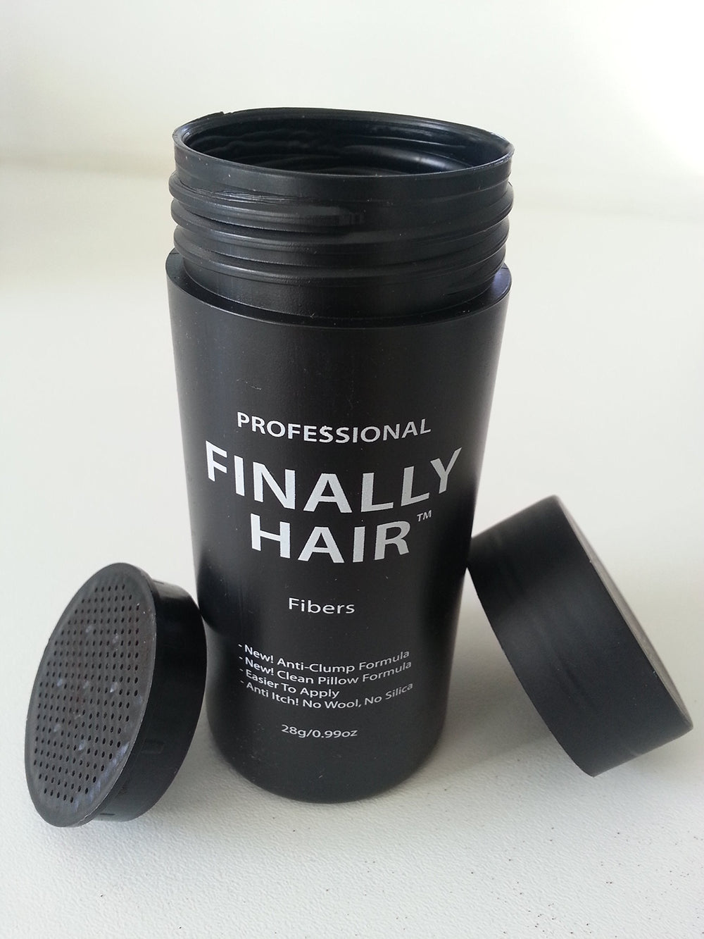 Result showing fuller density on thinning areas with Finally Hair