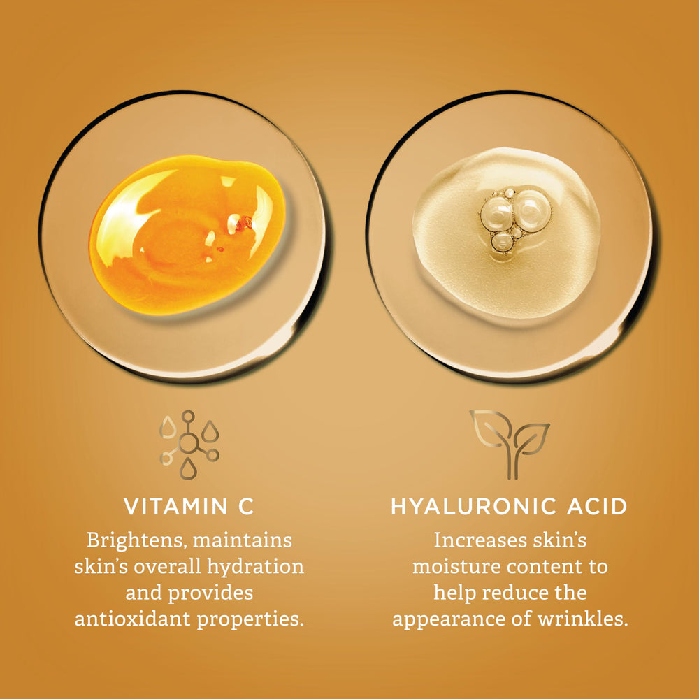Findley brightening serum amber packaging preserves vitamin C potency