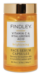 Findley Brightening Serum bottle with pump delivers smooth hydration