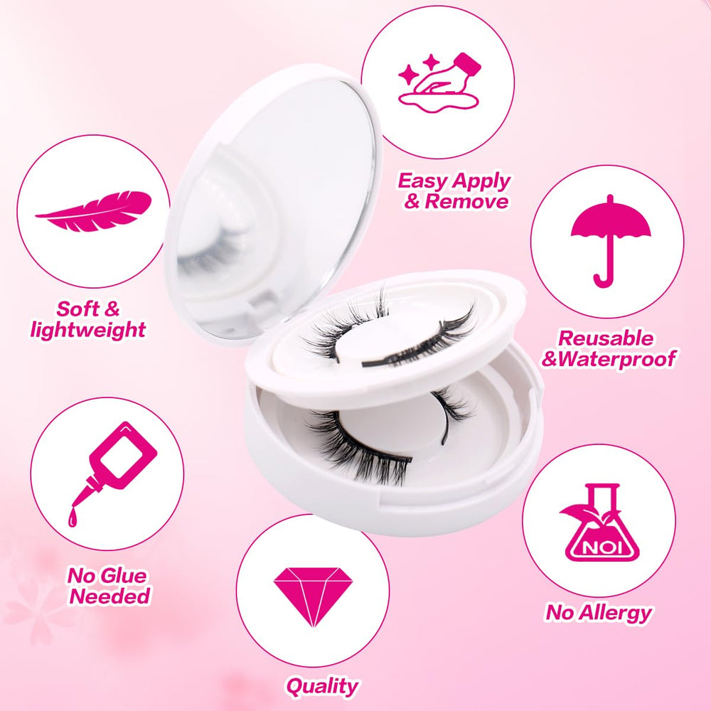 FindLove 2-pairs pack guides beginners through simple application steps.