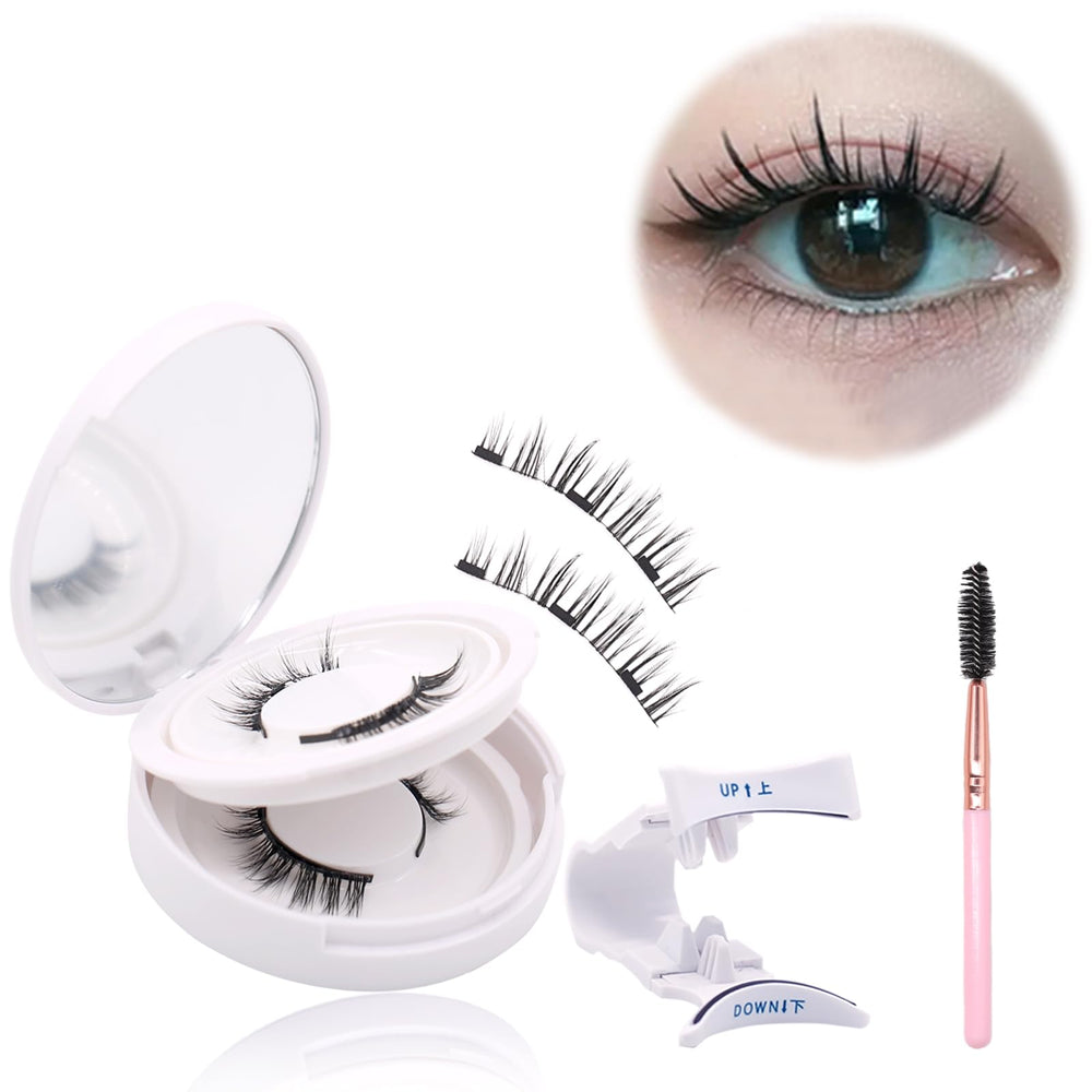 FindLove magnetic eyelashes natural look close-up for a subtle daytime effect.