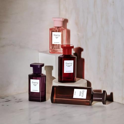 Fine'ry Cherry Almond EDP rose note closeup highlights delicate floral character.