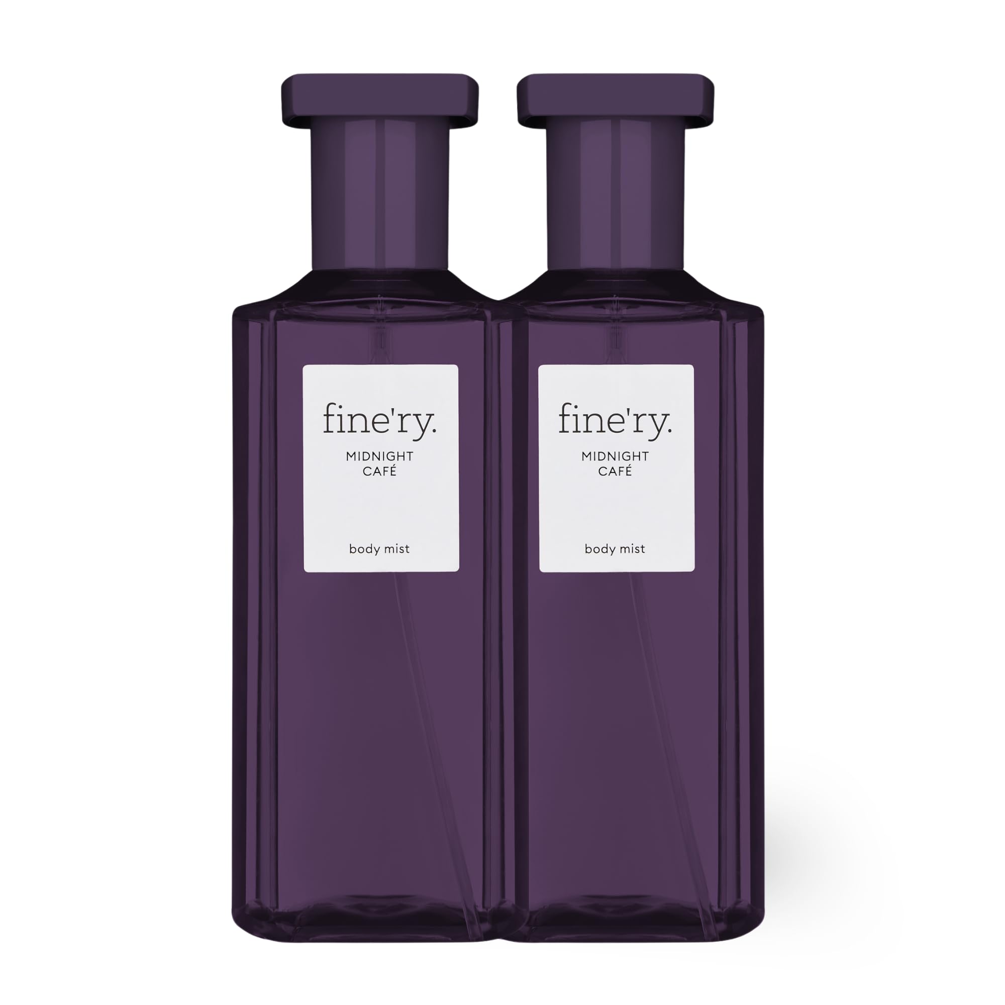 Fine'ry Midnight Café bottle-front view, long-lasting fragrance for evening wear.