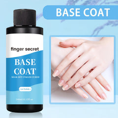 Finger Secret Base Coat application brush in action with smooth stroke.