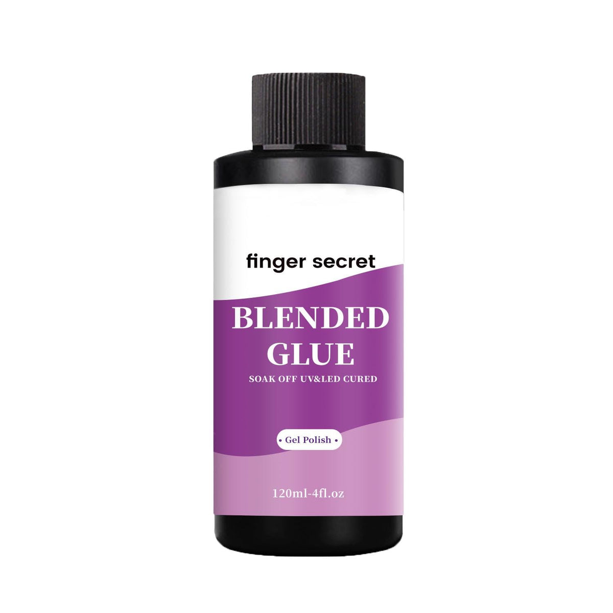 Finger Secret blending glue bottle for precise color mixing in nail art.