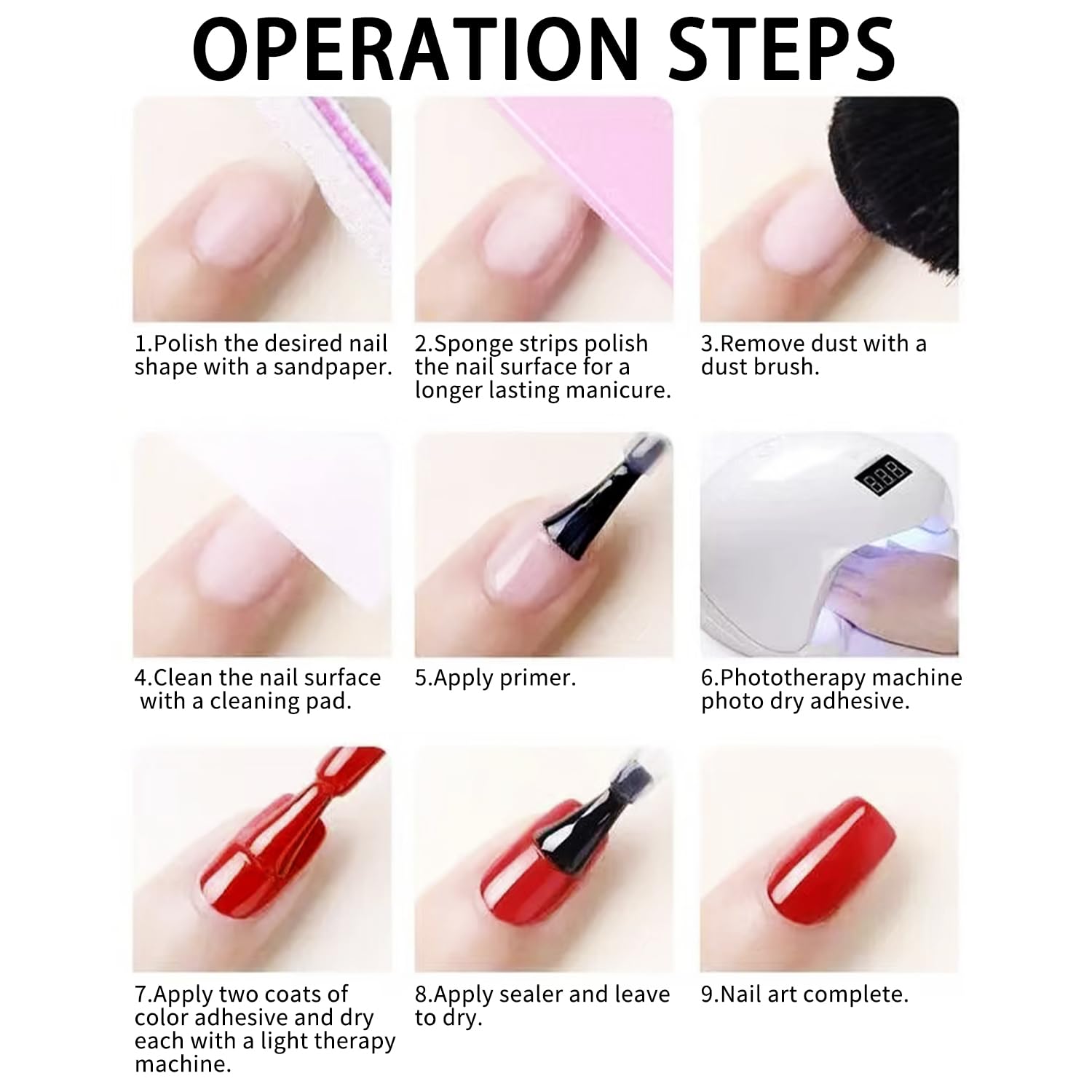 Finger Secret edge-wrap tip protects fingertips during application.